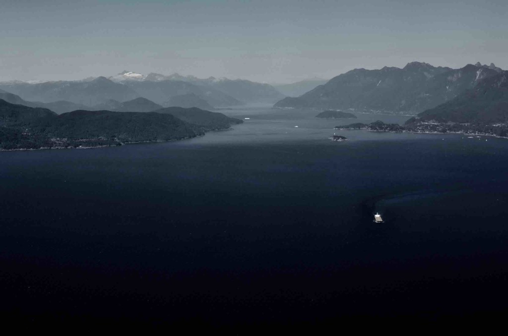 Canada's Pacific Coast (British Columbia, Vancouver area) from the air. Photo by Joseph Pearson.