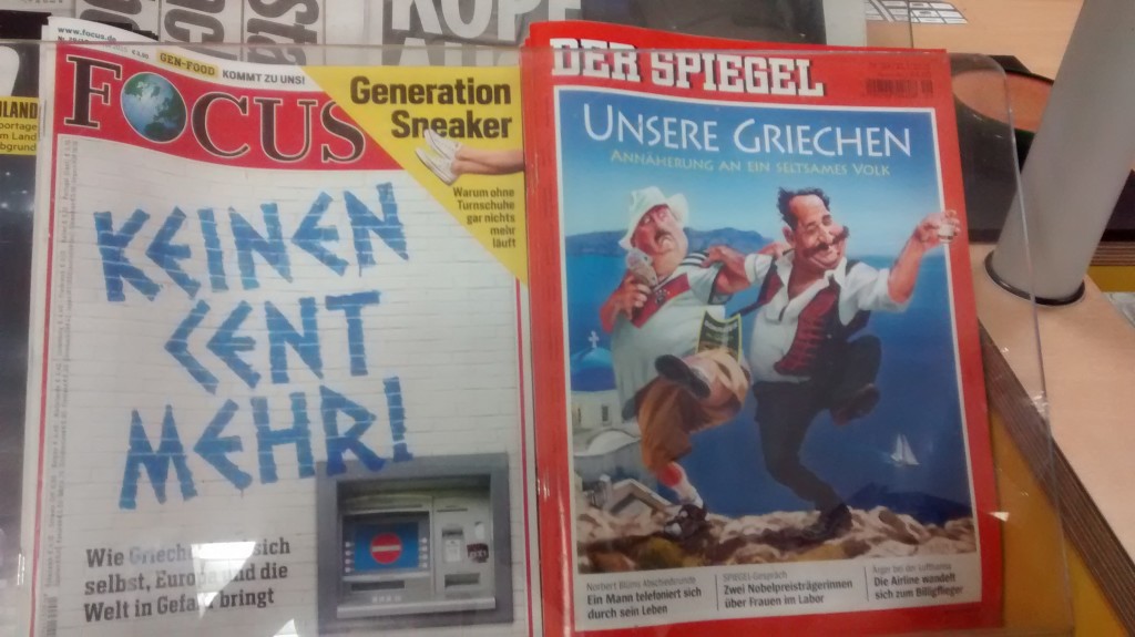 German news coverage of the Greek Crisis. 