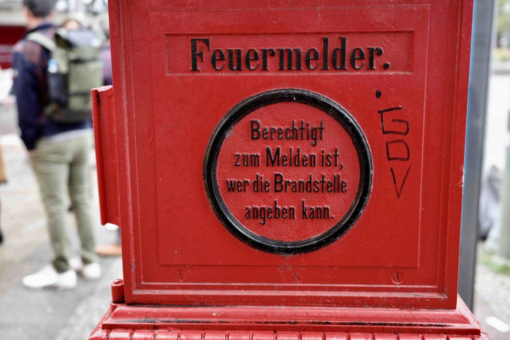 Historic Fire Notifier, Berlin (Historische Feuermelder, Berlin)